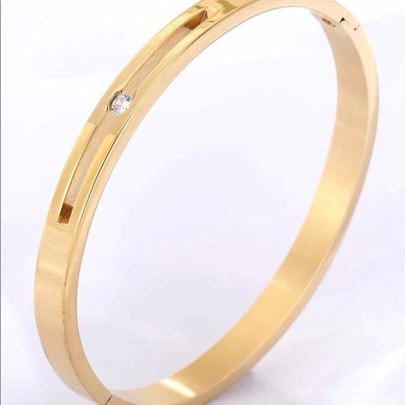 18K Gold Plated Zircon Bracelet - Picture 3 of 5